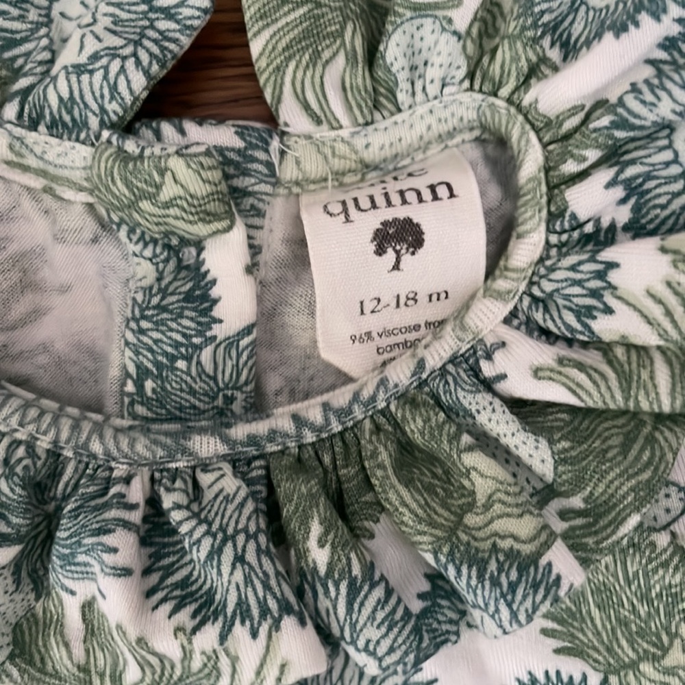 Girls KATE QUINN Flutter Ruffle Top Size 12-18M - Picture 4 of 4